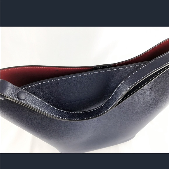 NWT Tory Burch Perforated Logo Hobo Tote Handbag - Picture 5 of 8